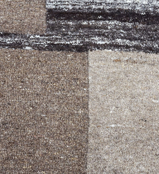 Taupe & Charcoal Abstract Arch Wool Wall Art 8