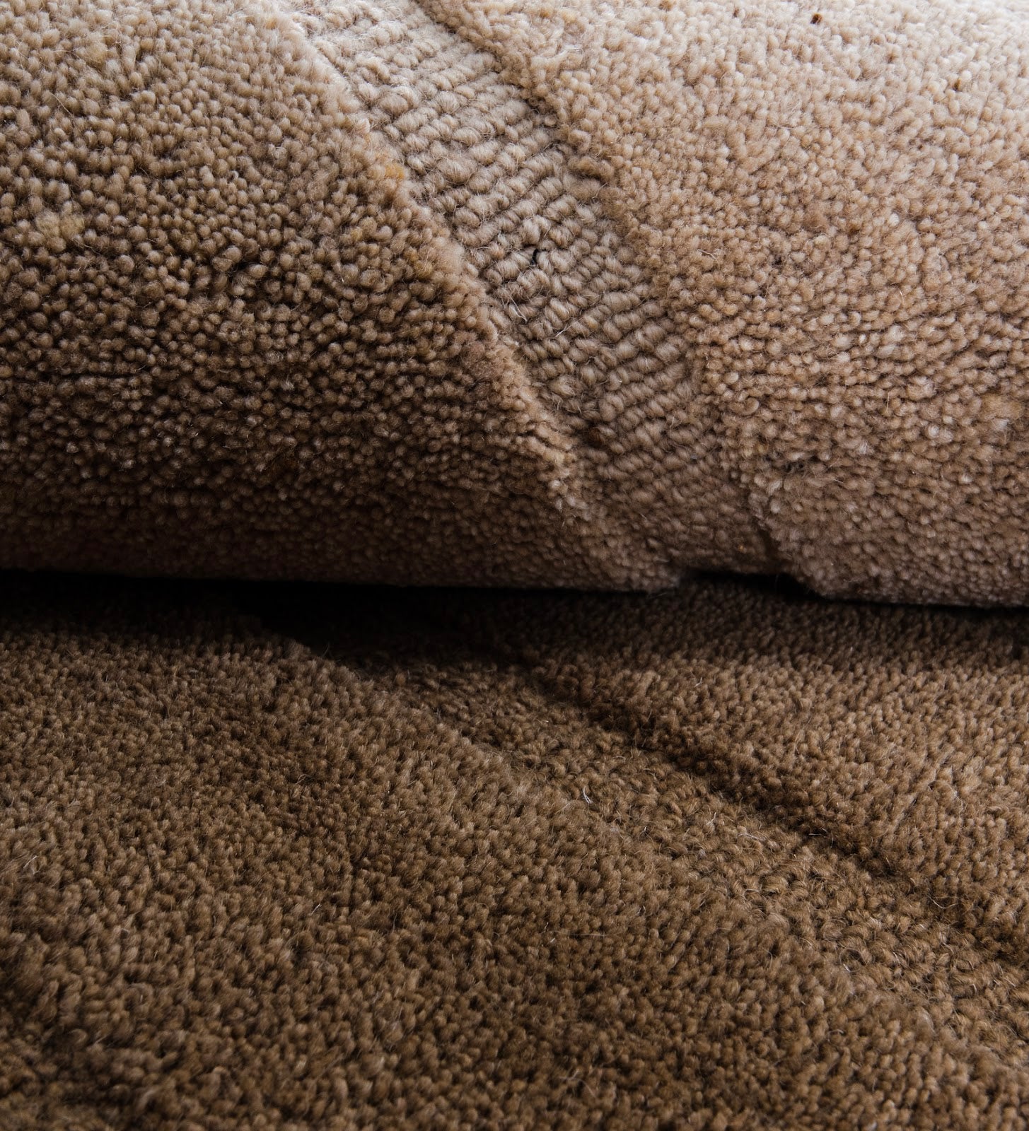 Brown & Tan Wave Stripe Wool Wall Art (2-Panel Set) 4
