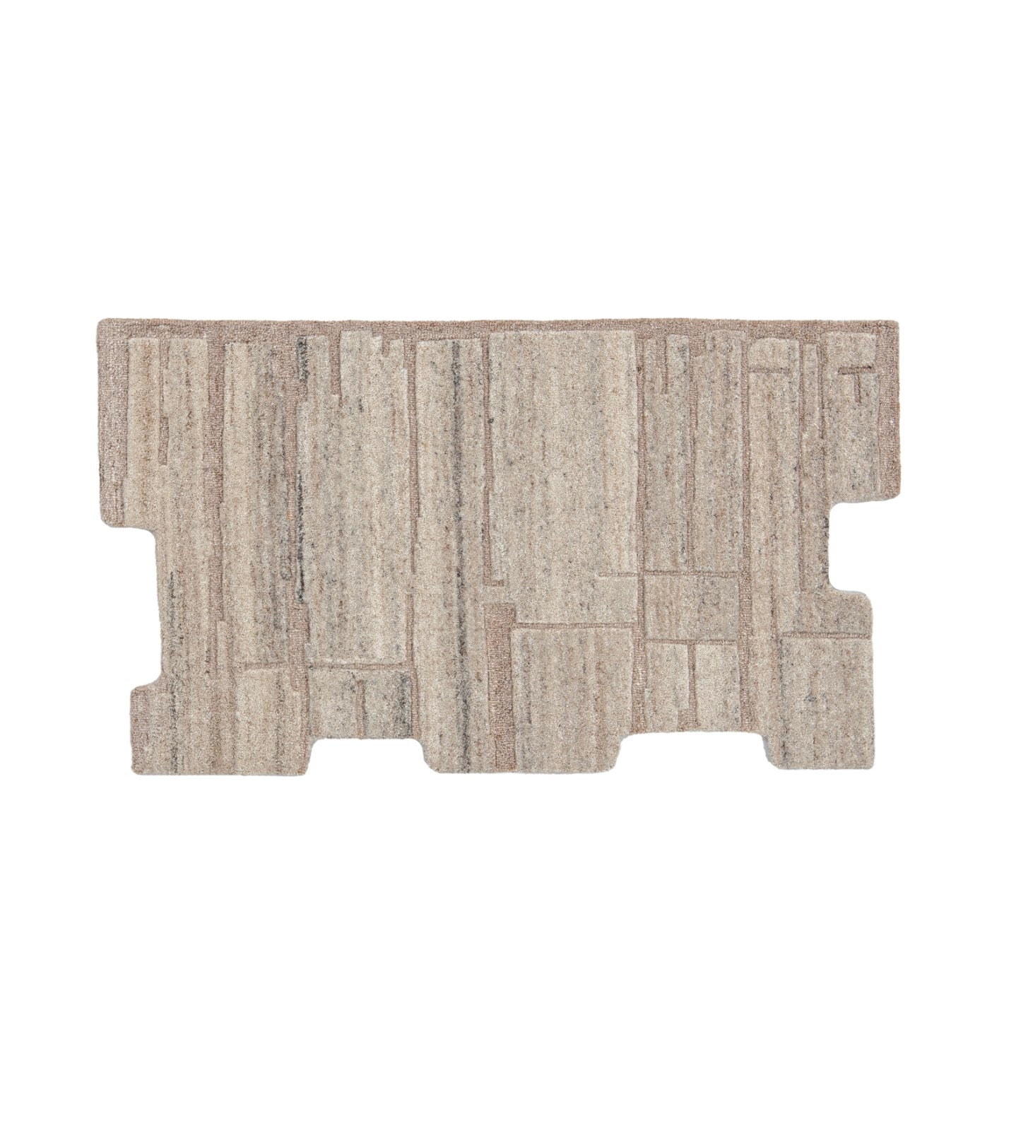 Ivory & Beige Linear Stripe Wool Wall Art 9