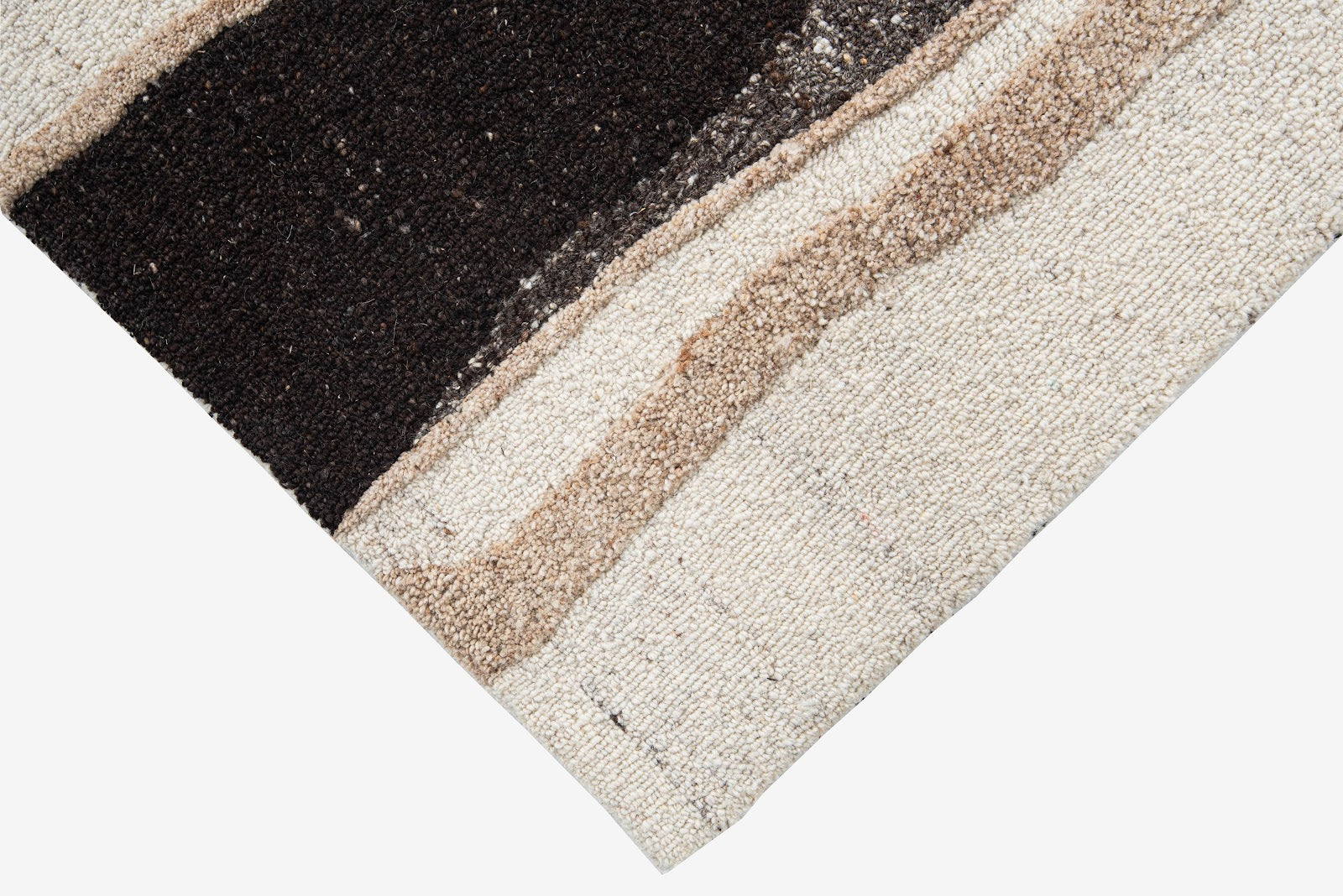 Brown & Tan Wave Stripe Wool Wall Art (2-Panel Set) 6