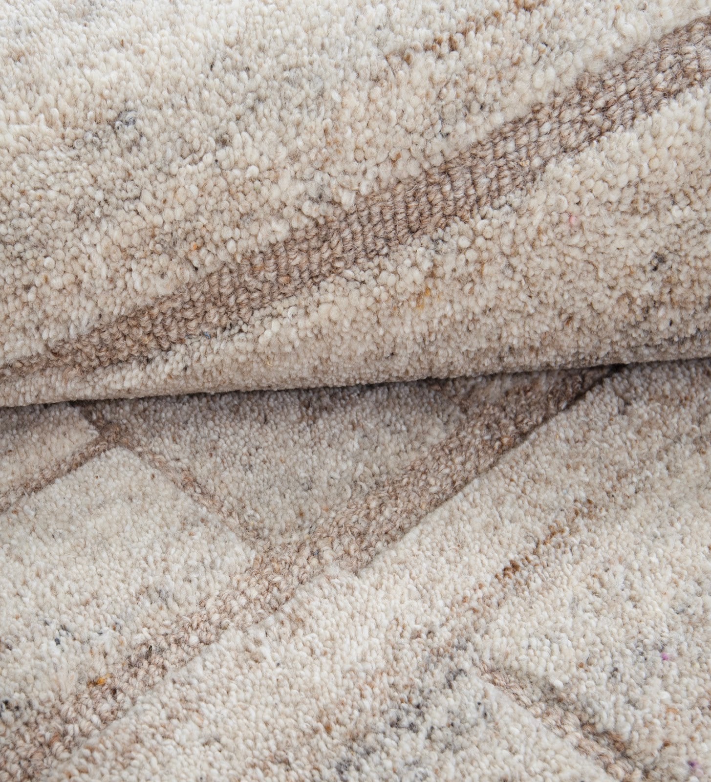 Ivory & Beige Linear Stripe Wool Wall Art 4