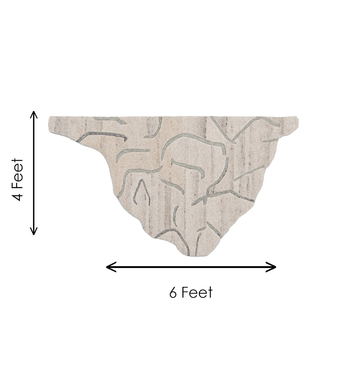Ivory & Grey Abstract Branch Wool Wall Art 7