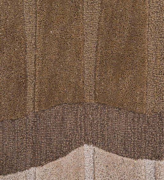 Brown & Tan Wave Stripe Wool Wall Art (2-Panel Set) 8