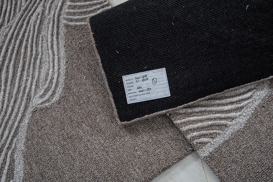 Ivory & Grey Abstract Branch Wool Wall Art 11