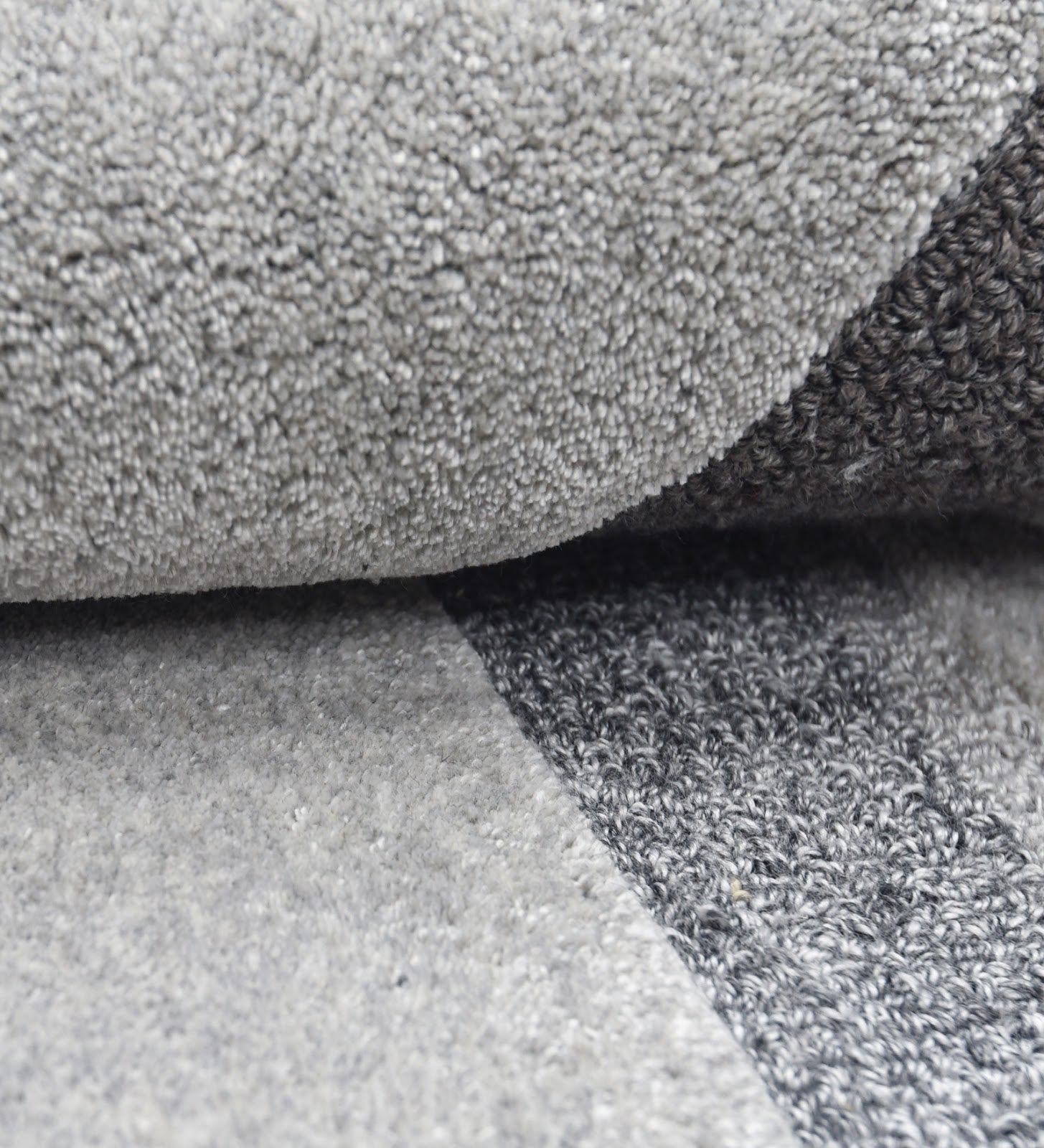 Grey & Charcoal Abstract Geometric Wool Wall Art (2-Panel Set) 5