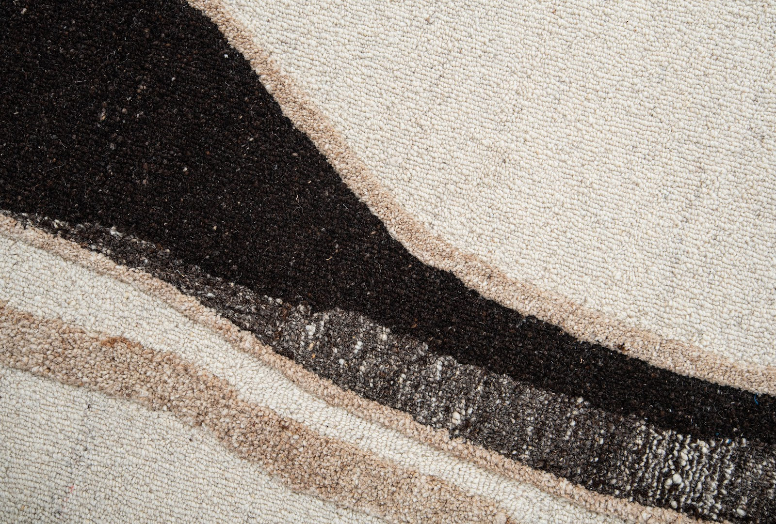 Brown & Tan Wave Stripe Wool Wall Art (2-Panel Set) 5